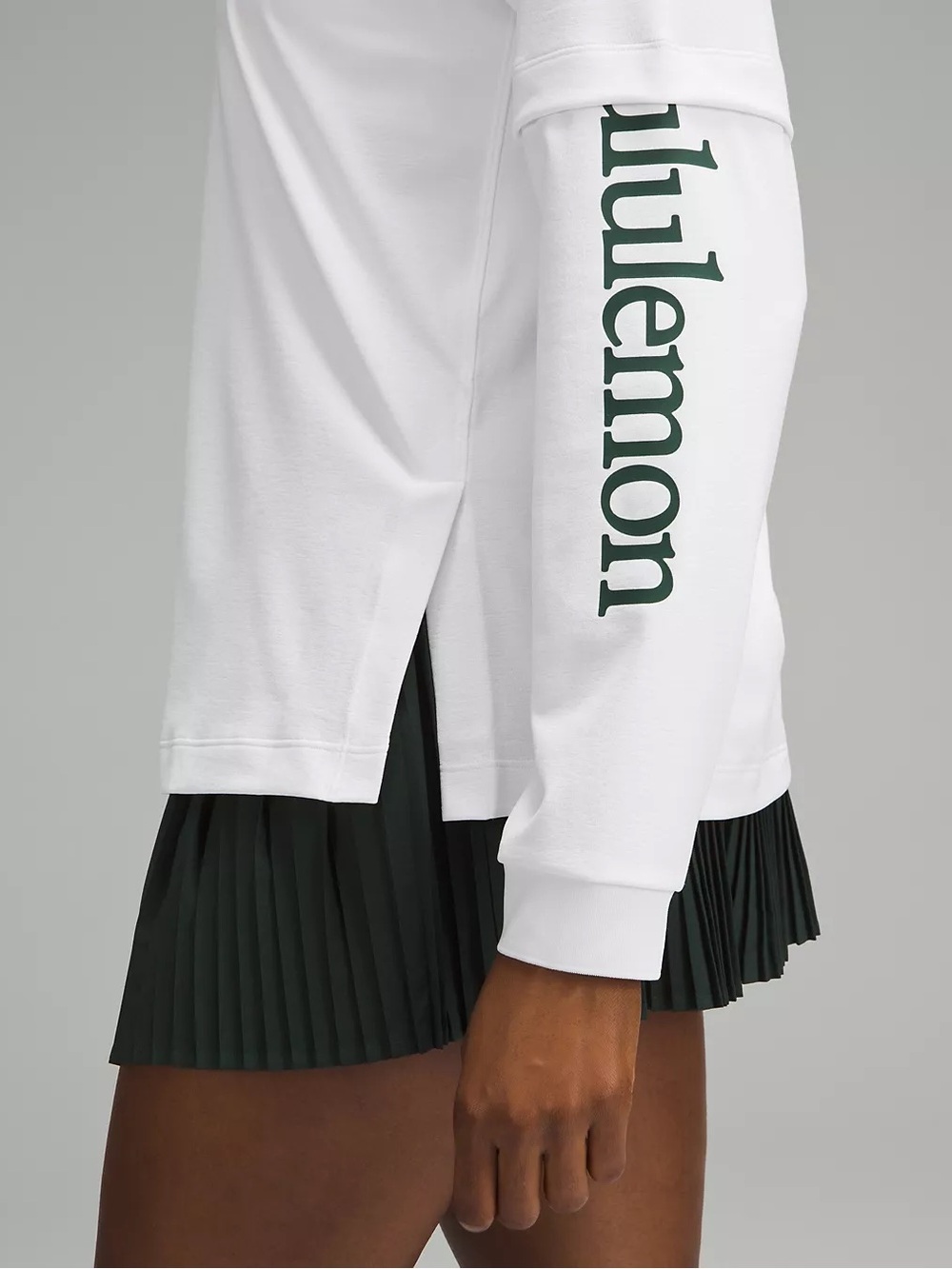 Lululemon Layered Long Sleeve Tennis Club UPF 40+ Sun Protection NWT Size 8 - Picture 4 of 8